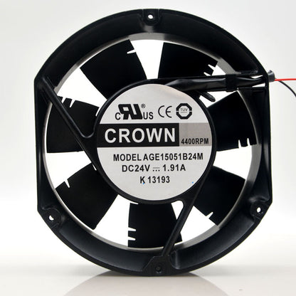 1pcs  Crown AGE15051B24M 24V 17251 Ball DC Inverter Fan