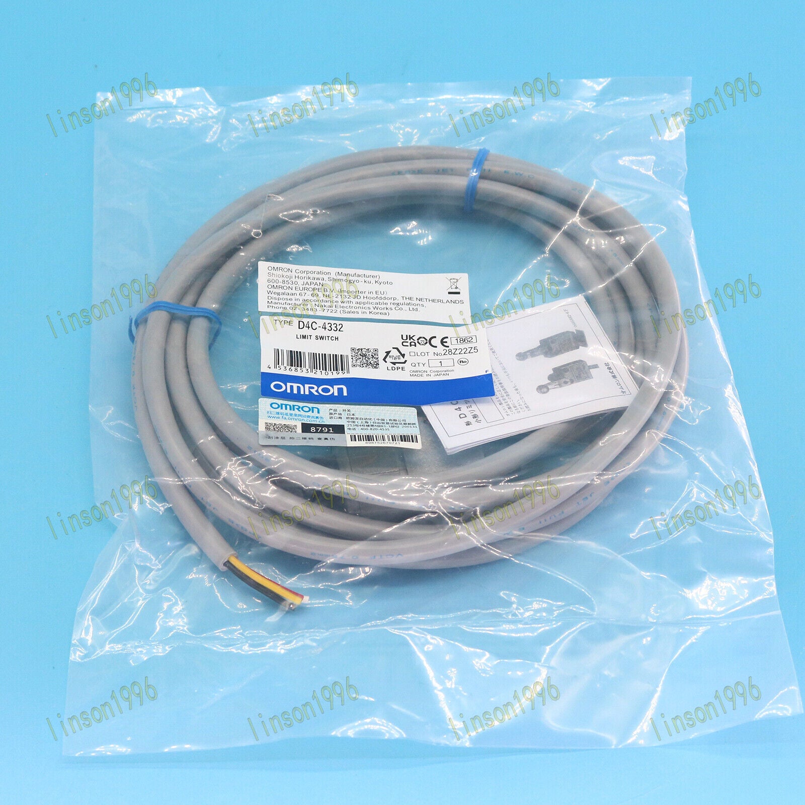 ONE OMRON Limit Switch D4C-4332 D4C4332 Ship - OMRON