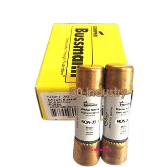 10 Pack BUSSMANN NON-30 CLASS K5 Fast Fuse 30A 250V 14X51MM - BUSSMANN