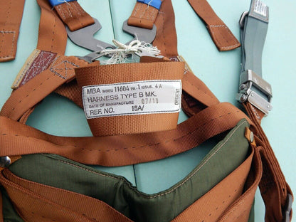 new Martin Baker Parachute Harness TYPE B MK Aircraft Belt Pilot Ejection Seat NOS ! - MARTIN BAKER
