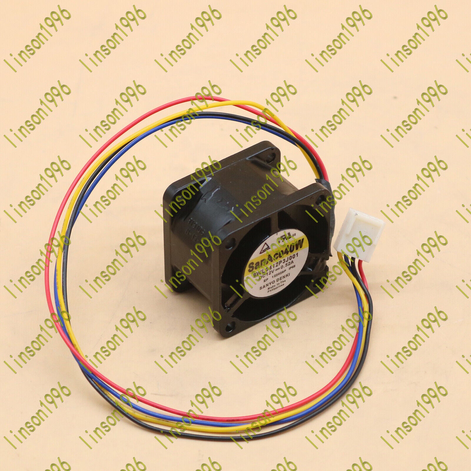 new 1PC  For Sanyo Cooling Fan 9WL0412P3J001 12V 0.52A 4-wire Sanyo