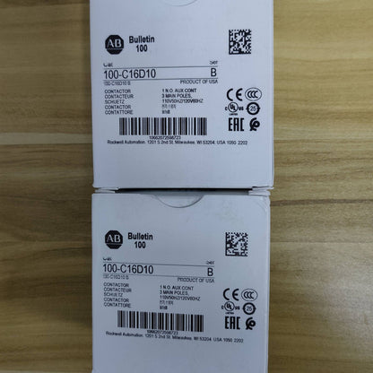 Allen-Bradley 100-C16D10 16 AMP 120VAC COIL IEC Contactor New Factory Sealed - 120VAC Contactor 16 AMP 100-C16D10 - ALLEN-BRADLEY