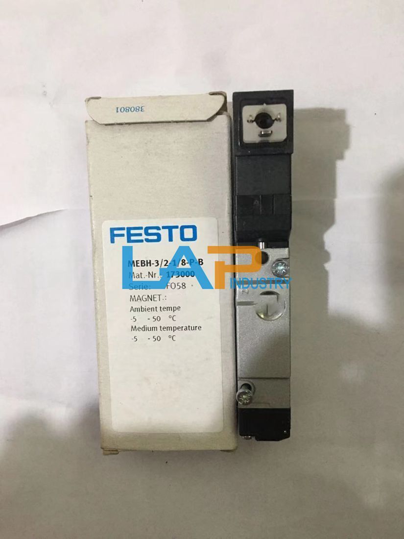 FESTO MEBH-3/2-1/8-P-B 173000 Solenoid Valve - 1PCS New - FESTO