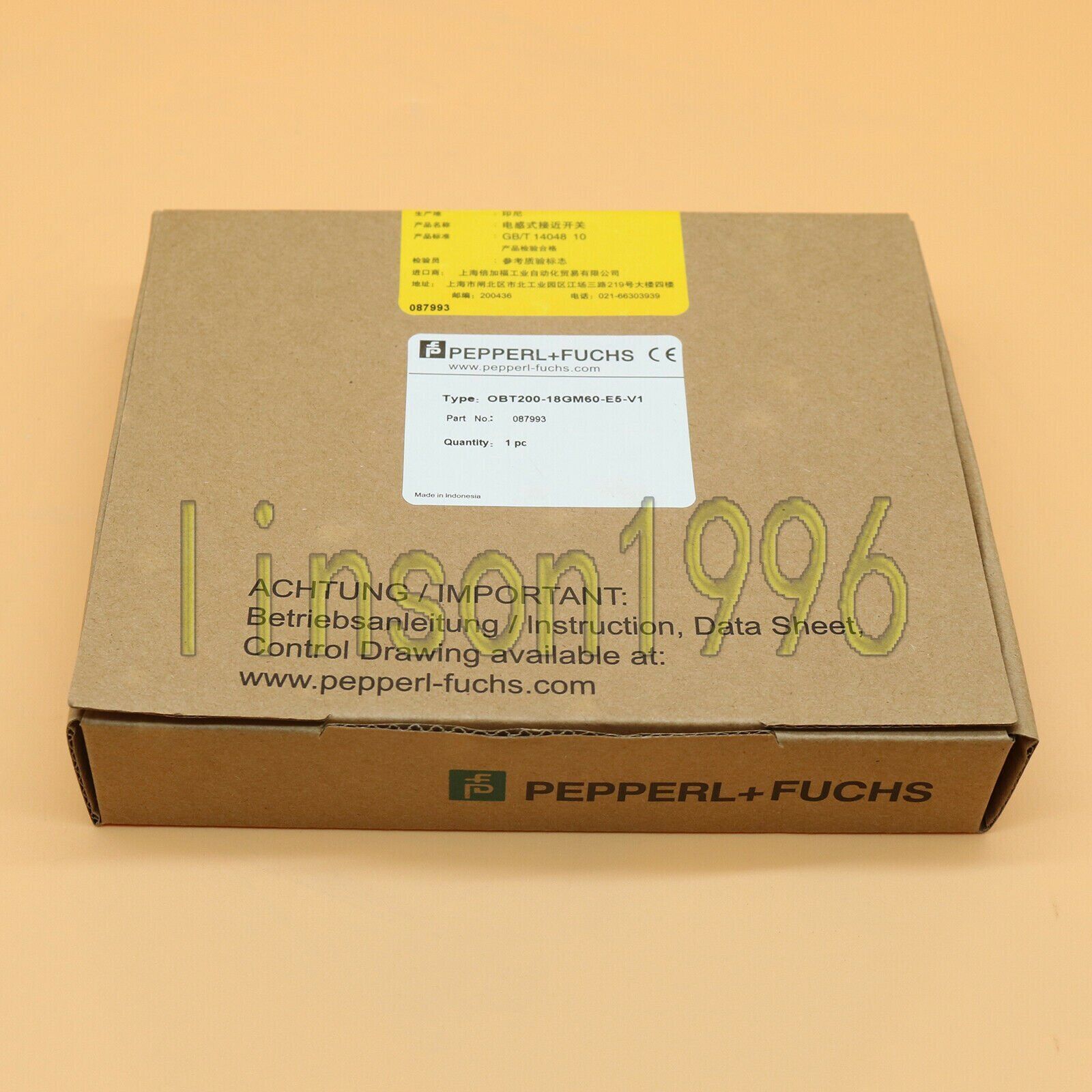 new Pepperl+Fuchs OBT200-18GM60-E5-V1 Photoelectric Switch - PEPPERL+FUCHS