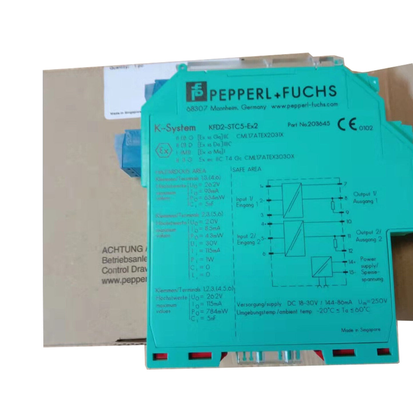 Pepperl+Fuchs Safety Barrier KFD2-STC5-EX2 In Box - PEPPERL+FUCHS