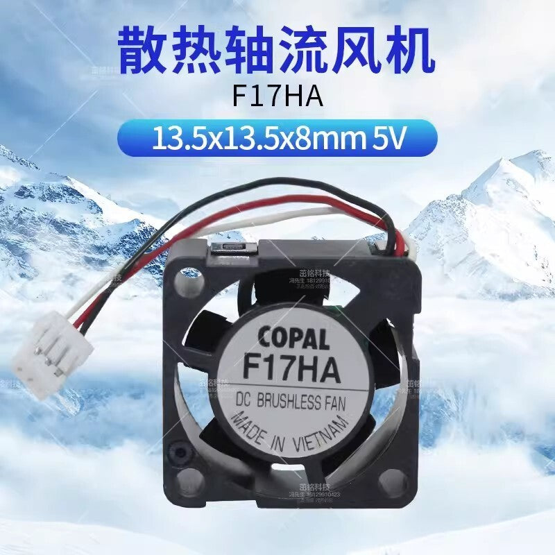 1PCS F17HA 1708 5V 1.7CM 3-Pin Silent USB Micro Cooling Fan