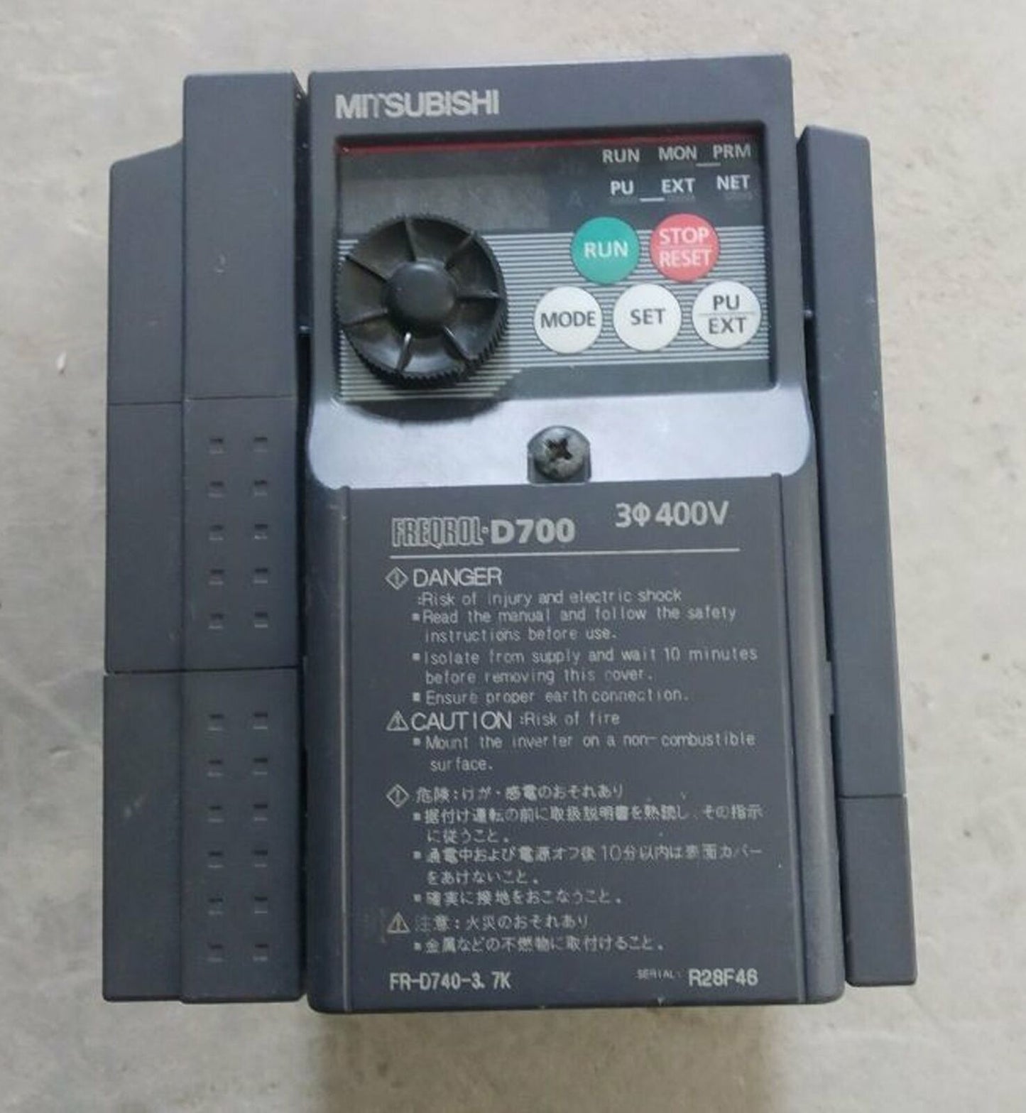 Mitsubishi Inverter FR-D740-2.2K-CHT Fully Tested - MITSUBISHI