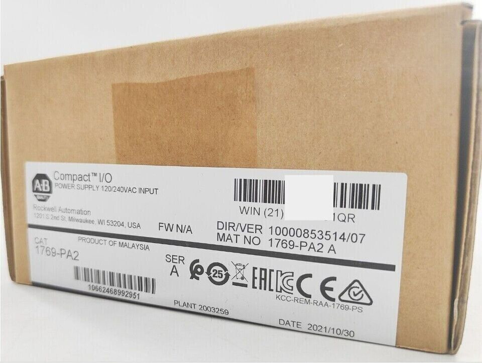 AB 1769-PA2 Compact Power Supply Input Module 1769PA2 New Factory Sealed - POWERTRONICS