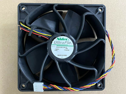 new NIDEC W12E12BS11B5-57 12VDC 1.65A 4 line PWM fan