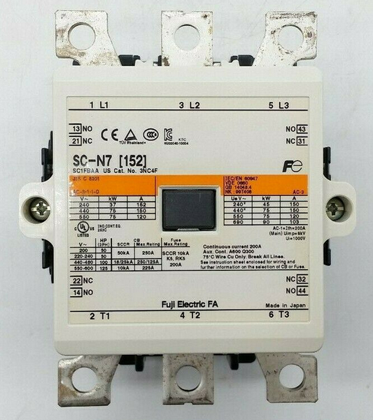 new 1pc Fuji Electric SC-N7 SC1FBAA-222 Magnetic Contactor - FUJI ELECTRIC