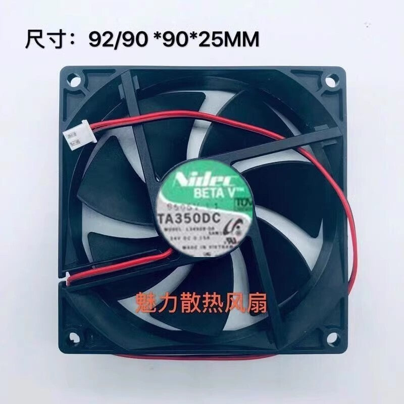 Nidec TA350DC L34908-58 9025 DC24V 0.15A 2-Wire Inverter Cooling Fan