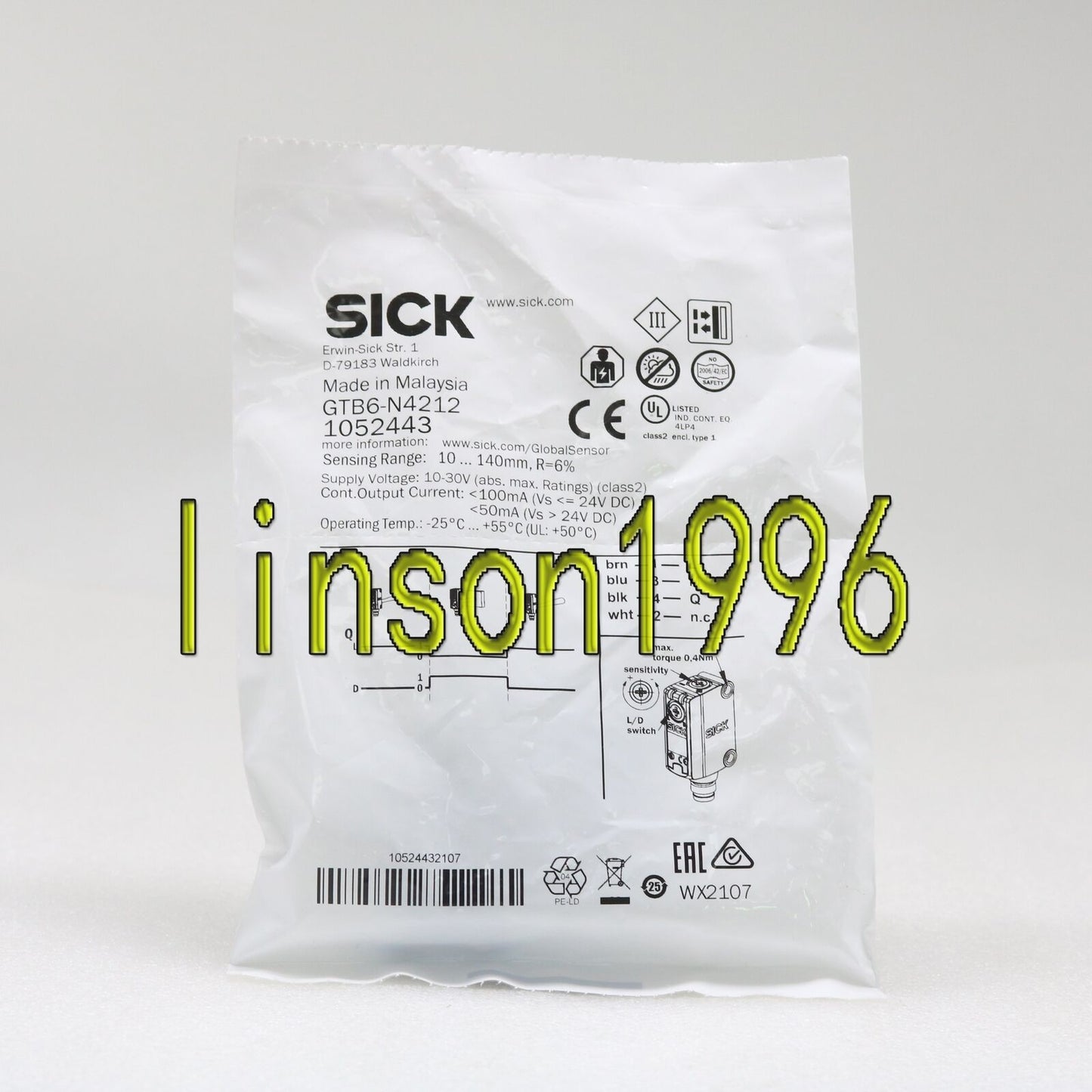 1-PC SICK Photoelectric Switch GTB6-N4212 - SICK