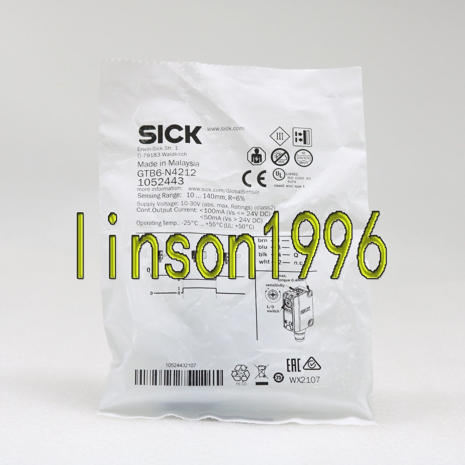 1-PC SICK Photoelectric Switch GTB6-N4212 - SICK