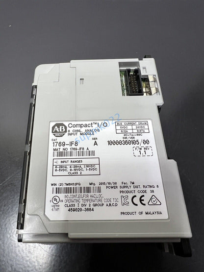 Allen-Bradley CompactLogix 8 Pt Analog Input Module 1769-IF8 - ALLEN-BRADLEY