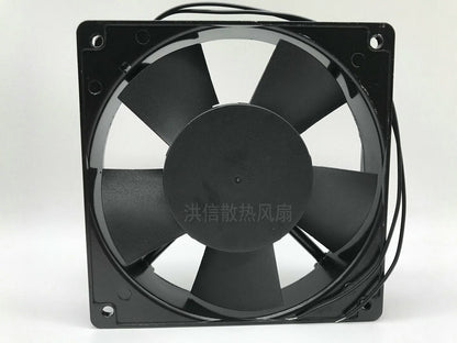 INDAFAN XD12025A2HS 12CM 220V 12025 2-wire AC aluminum frame cooling fan