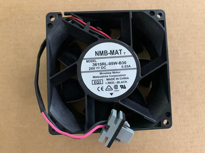 new 1pcs NMB 3615RL-05W-B30 9038 24V 0.53A 9CM waterproof double ball fan