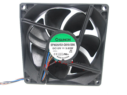 new SUNON EF92251S1-Q010-S9A 92*92*25mm 9225 12V 3.83W 4-wire chassis cooling fan - SUNON
