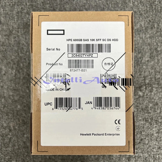 872477-B21 872736-001 HPE 600GB 10K SAS 2.5 12Gb/s 512e DS FW SC HDD