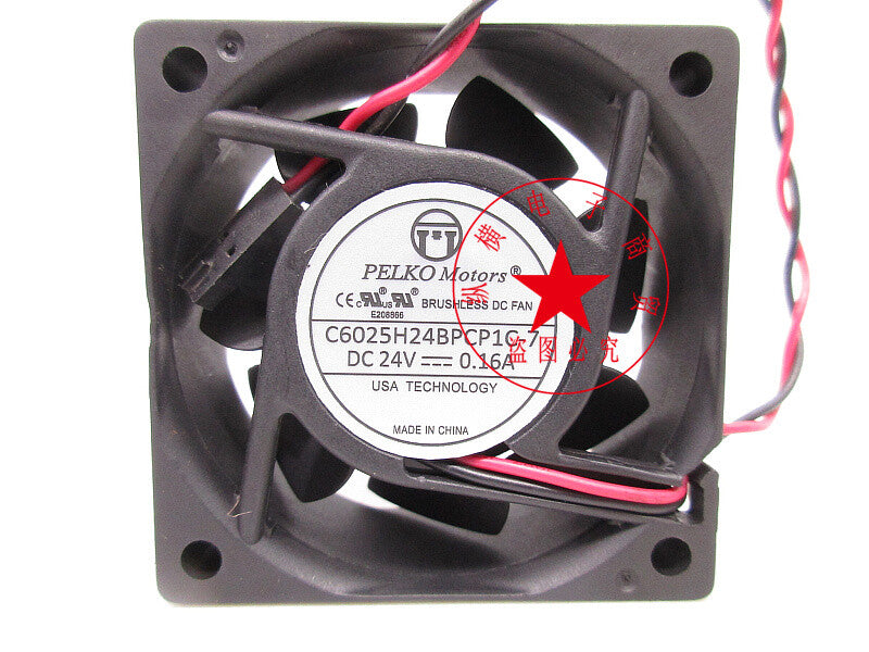 PELKOMOTORS C6025H24BPCP1C-7 24V 0.16A 6CM cooling fan