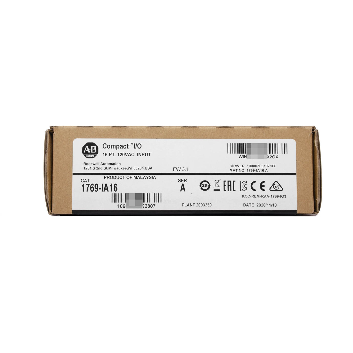 CompactLogix 16 Pt 120VAC Module Ship - COMPACTLOGIX
