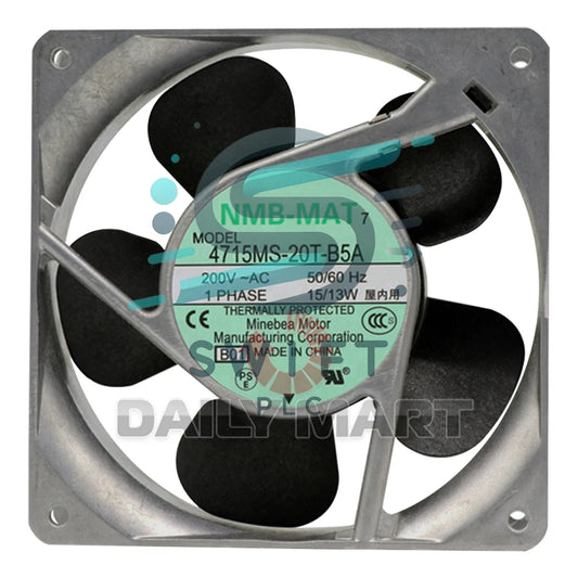 1PCS NMB-MAT 4715MS-20T-B5A Axial Cooling Fan AC 200V 15/13W 120*120*38mm