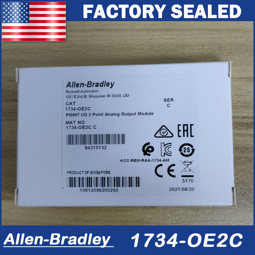Allen-Bradley 1734-OE2C SER C POINT Analog Output Module - New Factory SEALED - ALLEN-BRADLEY
