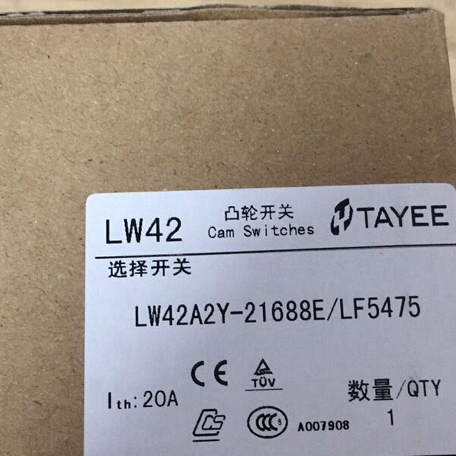 TAYEE LW42A2Y-21688E/LF5475 Change-over Switch - TAYEE