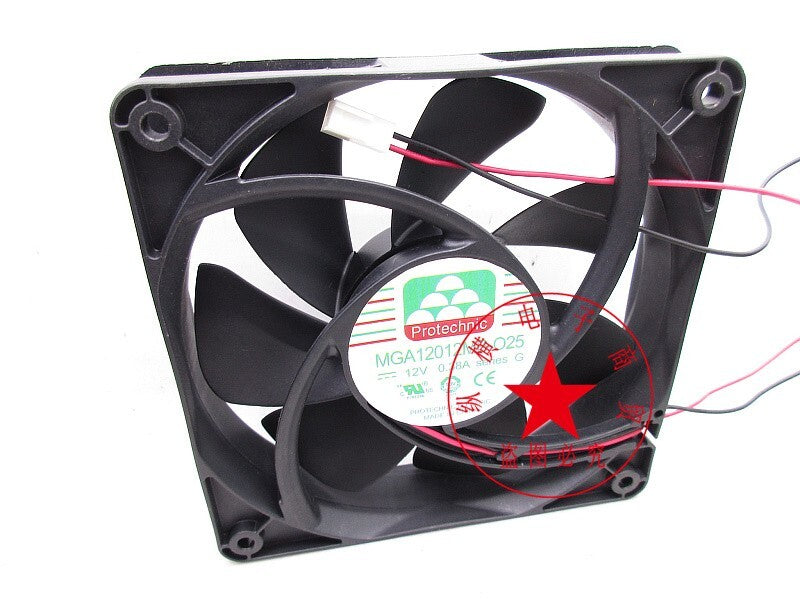 MAGIC MGA12012MB-O25 12CM 12025 12V 0.38A Dual Ball Cooling Fan