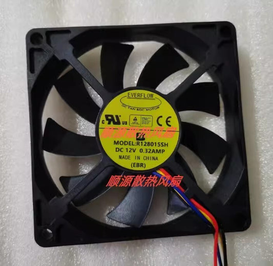 EVERFLOW R128015SH DC12V 0.32A 4-Wire Silent Cooling Fan