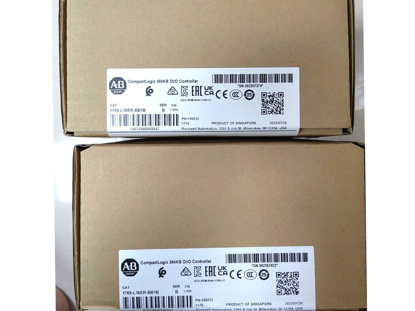 Allen-Bradley CompactLogix 5370 Controller (1769-L16ER-BB1B) - ALLEN-BRADLEY