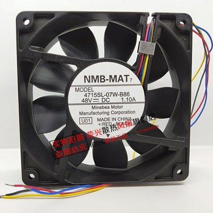 NMB 4715SL-07W-B86 12038 48V 1.10A 4-wire aluminum frame cooling fan