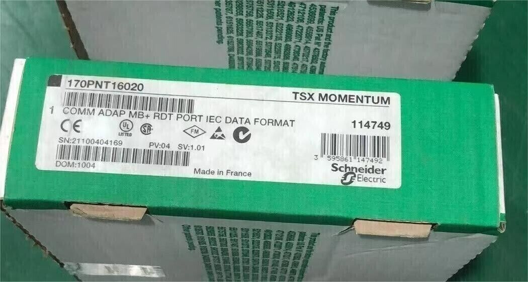 New Schneider Modicon TSX Momentum Communication Adapter Module 170PNT16020 - SCHNEIDER