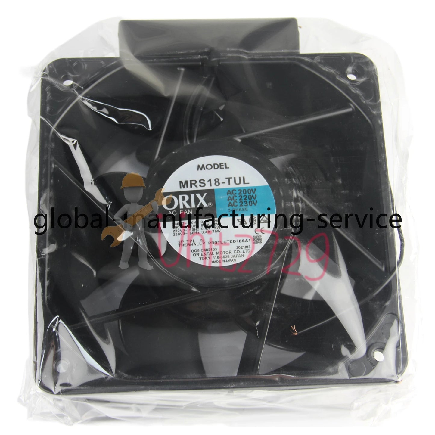 1PCS ORIX MRS18-TUL Axial Cooling Fan AC200/220/230V #ke