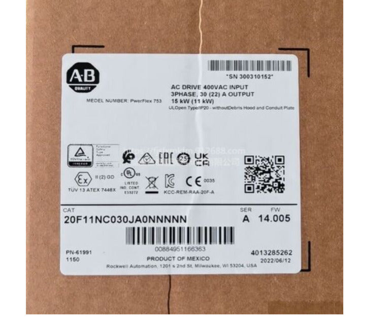 20F11NC030JA0NNNNN PowerFlex Air-Cooled 753 AC Drive - A. B. ALLEN BRADLEY