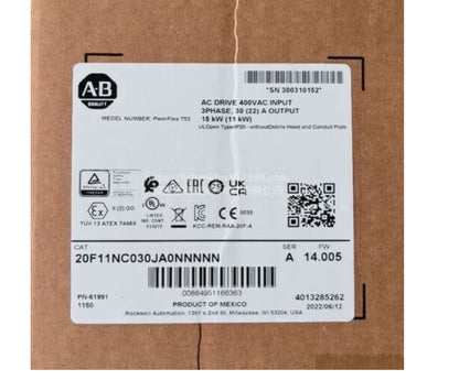 20F11NC030JA0NNNNN PowerFlex Air-Cooled 753 AC Drive - A. B. ALLEN BRADLEY