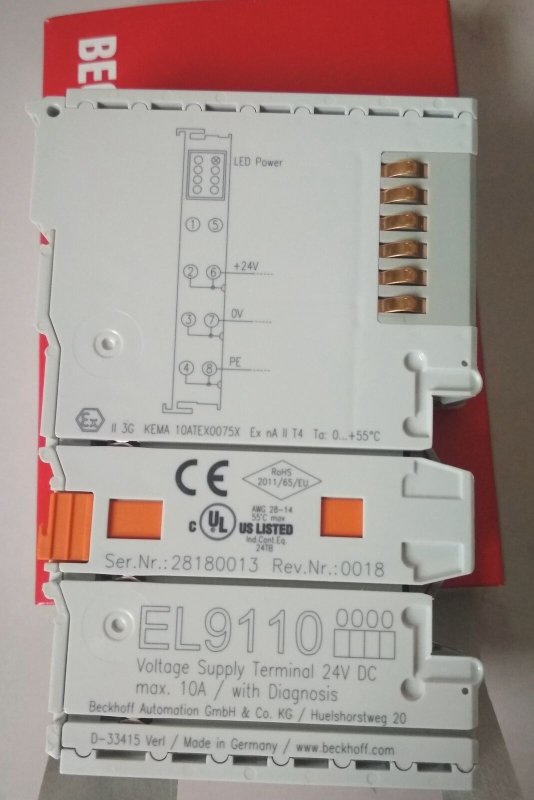 1PC In Box Beckhoff EL9110 PLC Module - BECKHOFF