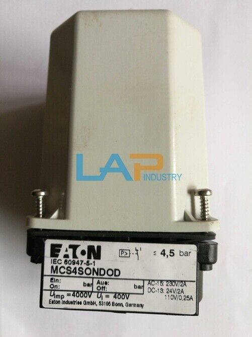 MOLLER MCS4SONDOD Pressure Switch AC15 230V 2A & DC13 24V 2A - MOLLER