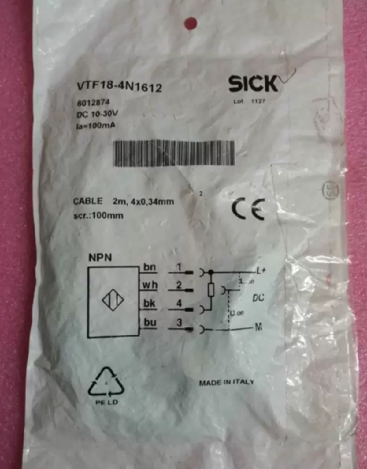 SICK VTF18-4N1612 Photoelectric Switch