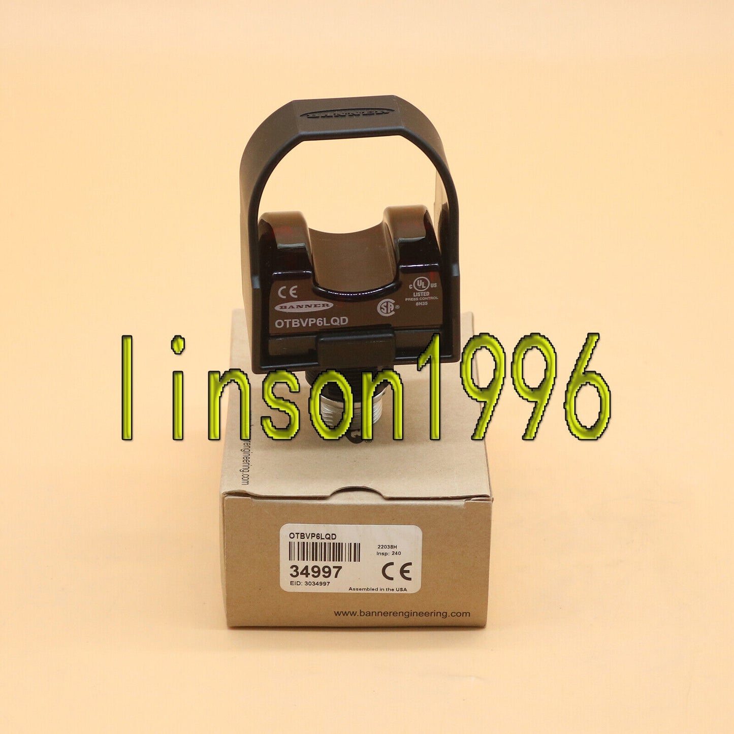 BANNER OTBVP6LQD Touch Button Switch In Box - BANNER