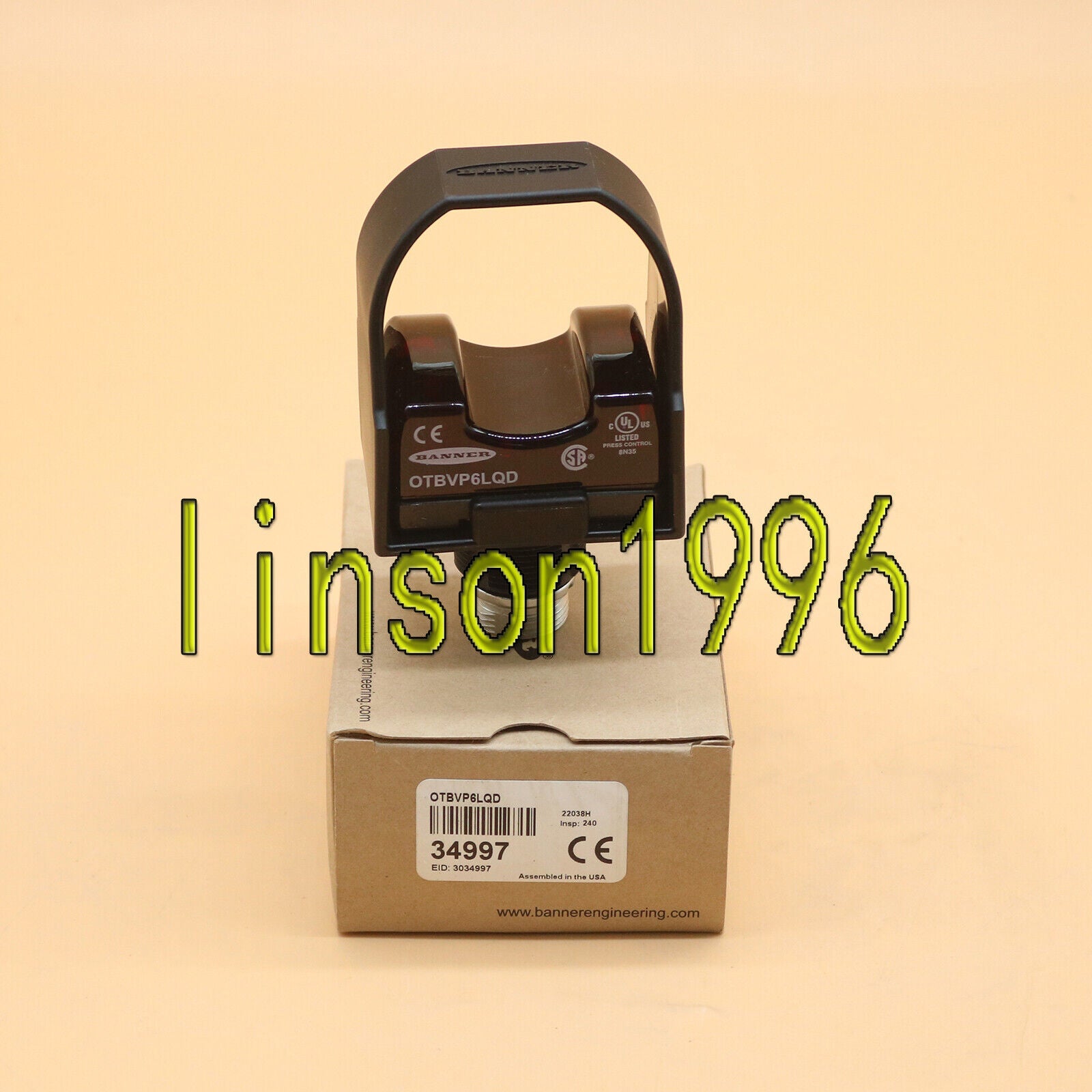 BANNER OTBVP6LQD Touch Button Switch In Box - BANNER