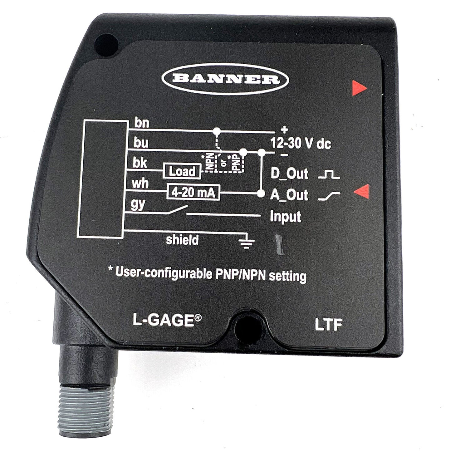 BANNER LTF12IC2LDQ Laser Displacement Sensor - High-Precision Measurement - BANNER