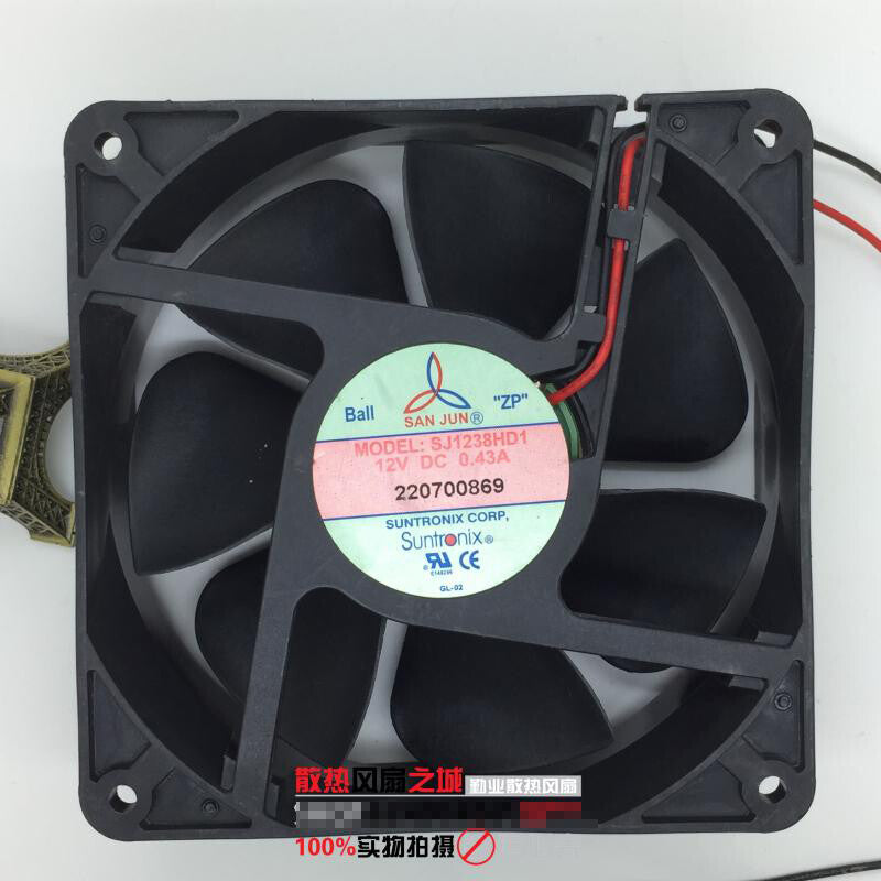 1pcs  Sanju SJ1238HD1 DC12V 0.43A 12038 inverter cooling fan
