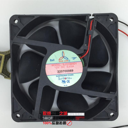 1pcs  Sanju SJ1238HD1 DC12V 0.43A 12038 inverter cooling fan