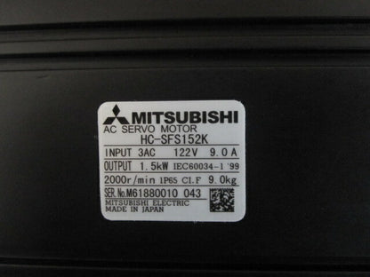 MITSUBISHI AC SERVO MOTOR HC-SFS152K HCSFS152K