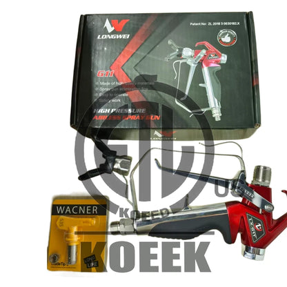 0538020 Titan Airless Spray Gun LX-G11 Red Series W/ 517 Tip & Guard Titan