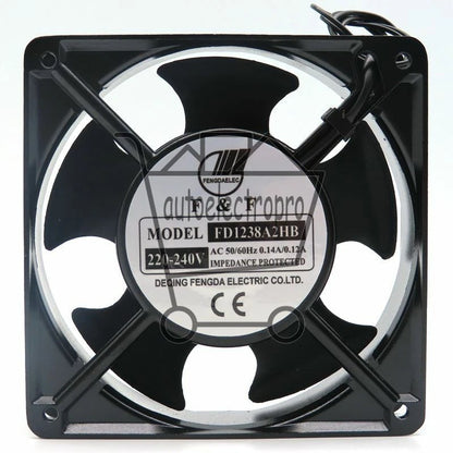 1 PCS Fan AC 220-240V 12CM 12038 0.14A 2 Wire Cooling fan FD1238A2HB