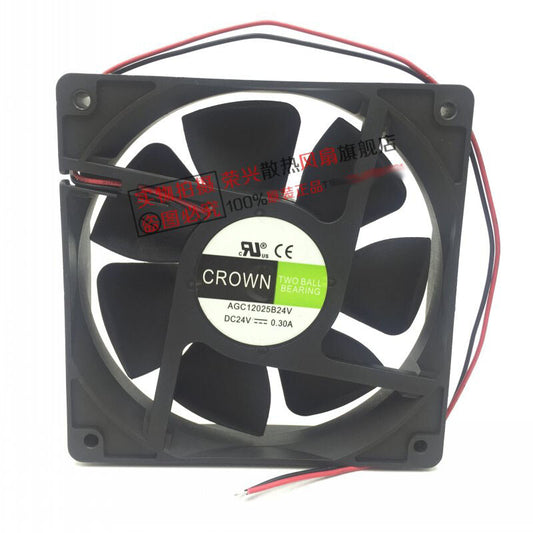 CROWN AGC12025B24V 12CM 12025 24V 0.30A inverter cooling fan