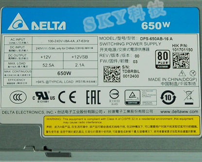 1pcs Delta AC-151C 2U 650W server industrial power supply