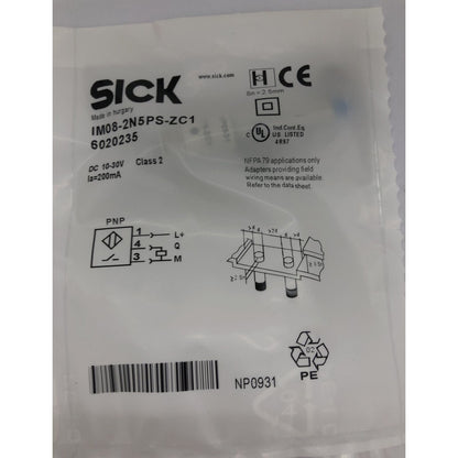 SICK IM08-2N5PS-ZC1 Proximity Switch Sensor SPOT STOCKS - High-precision sensor for accurate stock detection - SICK