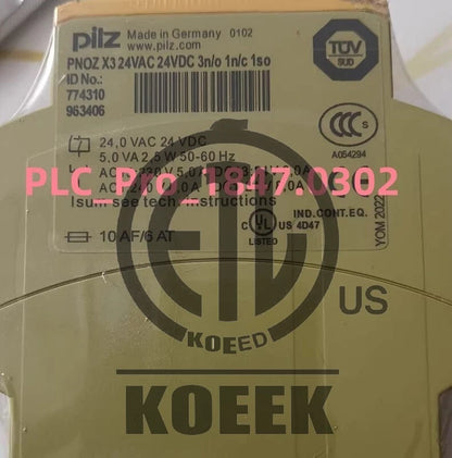 774310 1PCS pilz 774310 PNOZ X3 24VAC/24VDC 3S 1O Fast delivery